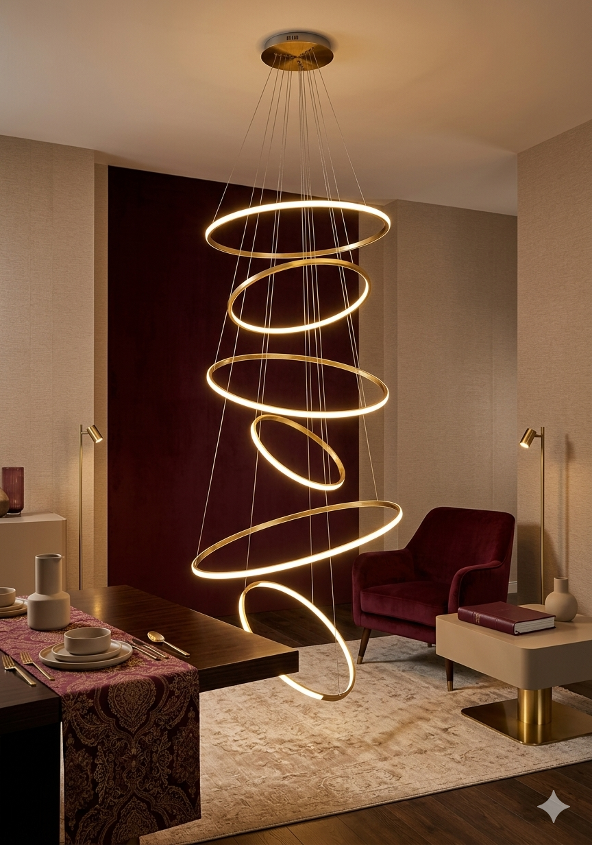 Celestial Rings Chandelier