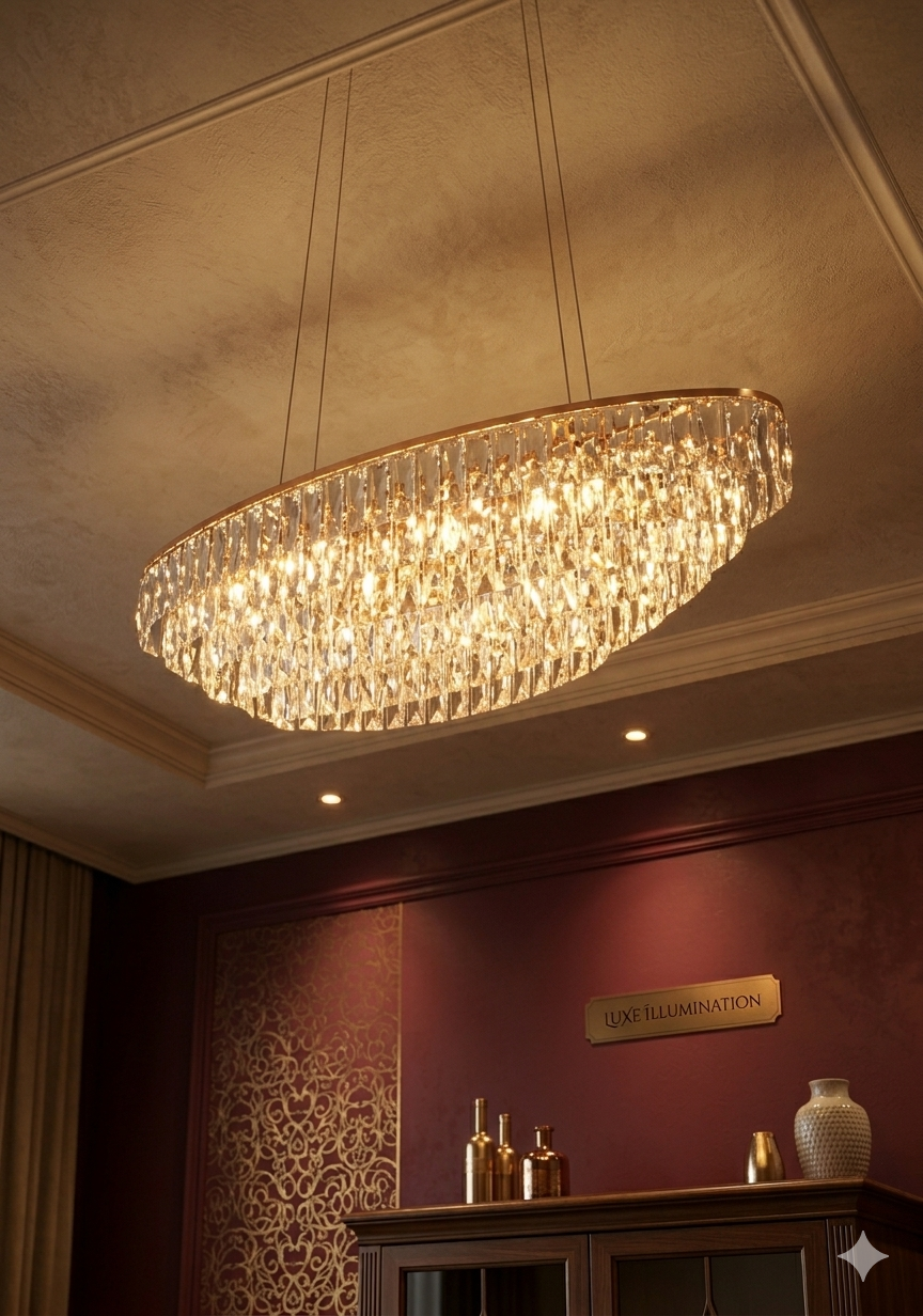 Crystal Cascade Chandelier
