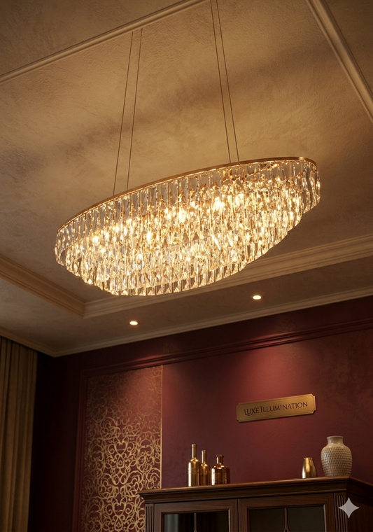 Crystal Cascade Chandelier