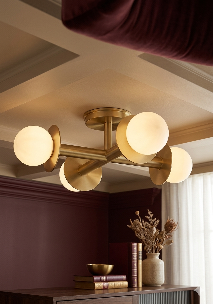 Qua Ceiling White Ball Lights