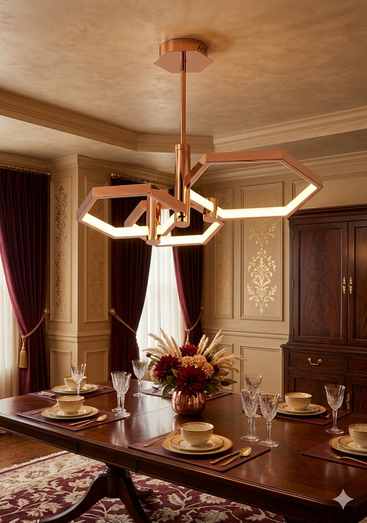 Radiant Geometry Ceiling Light